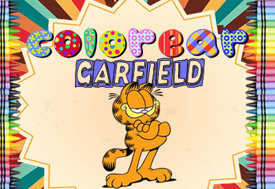 Diviértete pintando los mejores dibujos online de Garfield